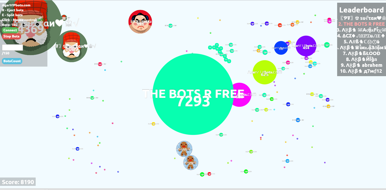 Agar.io - Playing with Bots/Minions! 